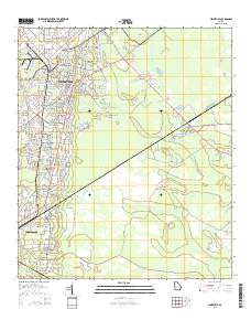 Hinesville 2014 topographic map thumbnail