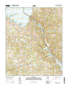 Hartwell Dam 2014 topographic map thumbnail
