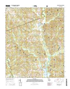 Greshamville 2014 topographic map thumbnail