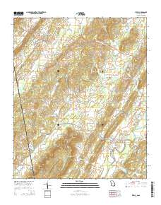 Lyerly 2014 topographic map thumbnail