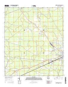 Homerville West 2014 topographic map thumbnail