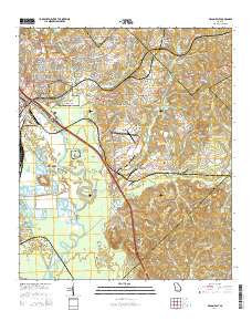 Macon East 2014 topographic map thumbnail