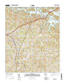 Lavonia 2014 topographic map thumbnail