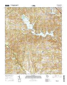 Lizella 2014 topographic map thumbnail