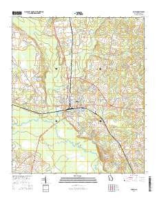 Millen 2014 topographic map thumbnail