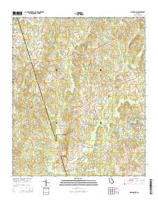 Newnan SW 2014 topographic map thumbnail