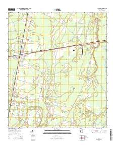 Nahunta 2014 topographic map thumbnail