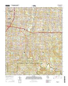 Redan 2014 topographic map thumbnail