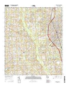 Tifton West 2014 topographic map thumbnail