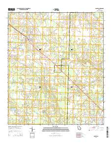Sasser 2014 topographic map thumbnail