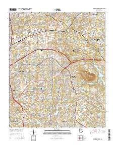 Stone Mountain 2014 topographic map thumbnail