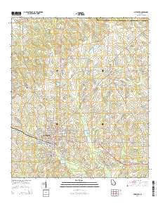 Sylvester 2014 topographic map thumbnail