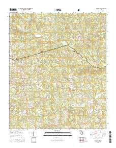 Woodville 2014 topographic map thumbnail