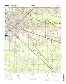 Waycross East 2014 topographic map thumbnail