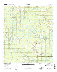 Waycross SW 2014 topographic map thumbnail
