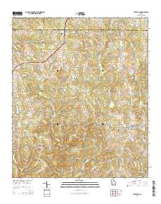 Yatesville 2014 topographic map thumbnail