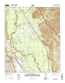 Warner Robins NE 2014 topographic map thumbnail