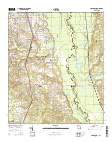 Warner Robins SE 2014 topographic map thumbnail