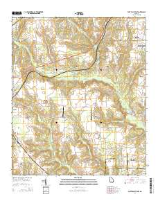 Fort Valley East 2014 topographic map thumbnail
