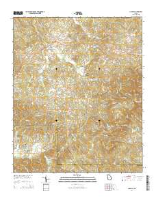 Ludville 2014 topographic map thumbnail