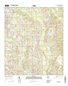 Ocilla East 2014 topographic map thumbnail