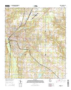Americus 2014 topographic map thumbnail