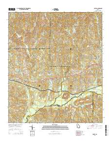 Upatoi 2014 topographic map thumbnail