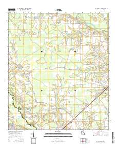 Blackshear West 2014 topographic map thumbnail