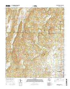 Cedartown West 2014 topographic map thumbnail