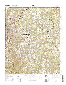 Athens East 2014 topographic map thumbnail