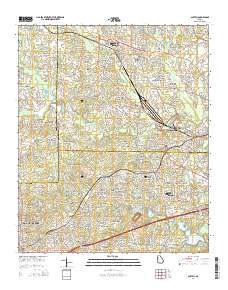 Austell 2014 topographic map thumbnail