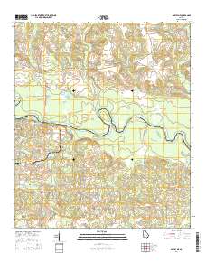 Baxley NE 2014 topographic map thumbnail