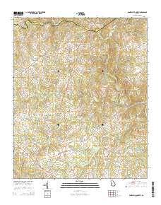 Danielsville North 2014 topographic map thumbnail
