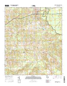 Abbeville South 2014 topographic map thumbnail