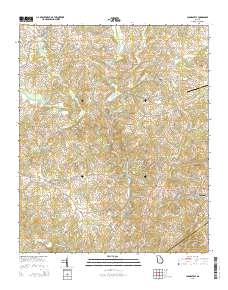Carnesville 2014 topographic map thumbnail