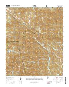 Amicalola 2014 topographic map thumbnail