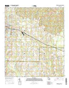 Fitzgerald East 2014 topographic map thumbnail