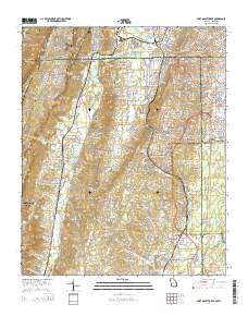 Fort Oglethorpe 2014 topographic map thumbnail