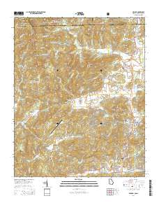 Dillard 2014 topographic map thumbnail
