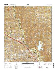 Macon NW 2014 topographic map thumbnail