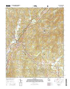 Ellijay 2014 topographic map thumbnail