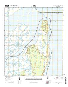 Cumberland Island North 2014 topographic map thumbnail