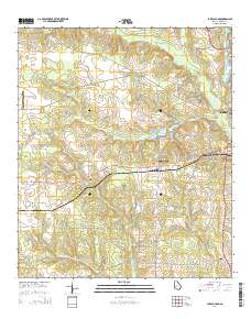 Lake Collins 2014 topographic map thumbnail
