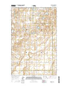 Bush Lake 2014 topographic map thumbnail