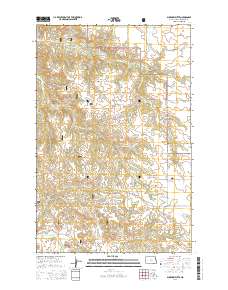 Buckskin Butte 2014 topographic map thumbnail