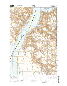 Fort Yates NE 2014 topographic map thumbnail