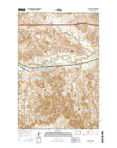 Glen Ullin 2014 topographic map thumbnail