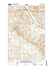 Glen Ullin SW 2014 topographic map thumbnail