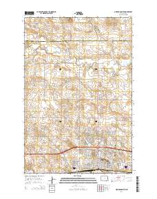 Dickinson North 2014 topographic map thumbnail