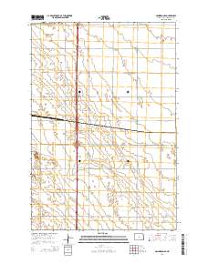 Hankinson SE 2014 topographic map thumbnail